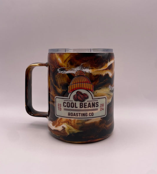 Custom Cool Beans 12oz Tumbler - Swirl