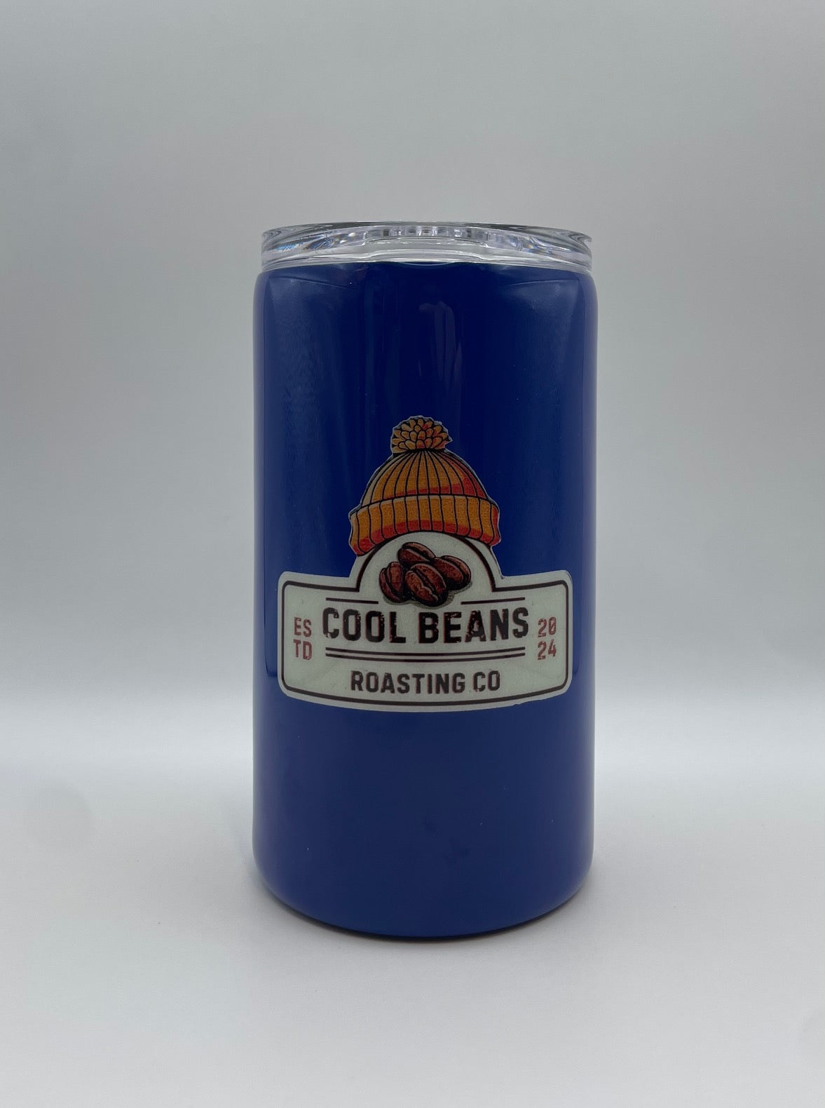 Custom Cool Beans 14oz Tumbler W/O Handle - Ink Blue